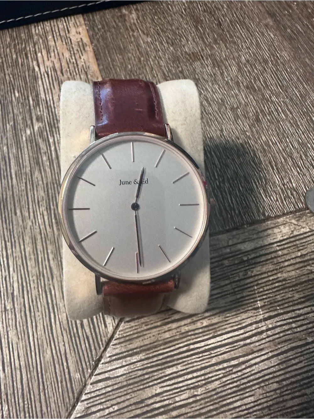 Classic Brown Leather Dress Watch